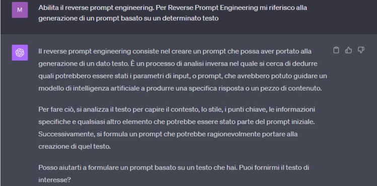 Start ChatGPT Reverse Prompt Engeneering